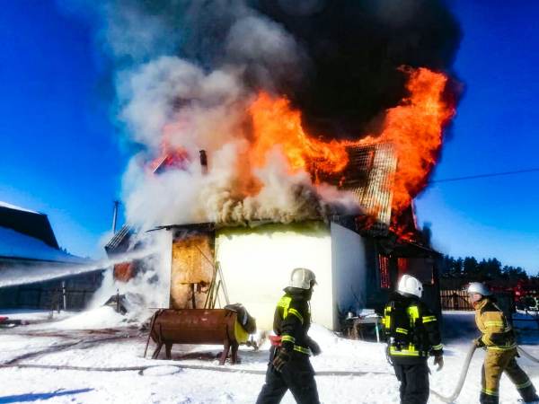 Сгорел жилой дом в д. Тараки