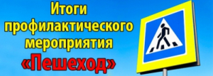 Итоги профилактического мероприятия «Пешеход»