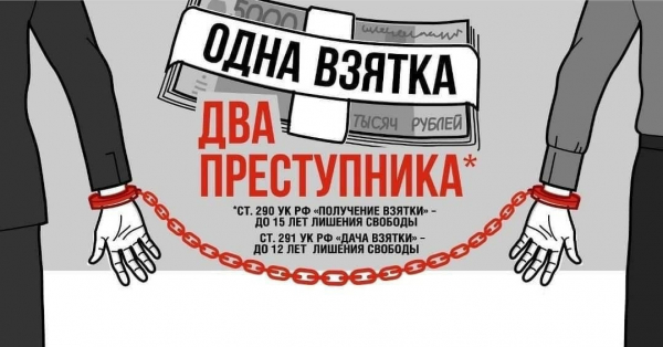 Удомельская  Госавтоинспекция напоминает участникам дорожного движения о недопустимости дачи взяток.