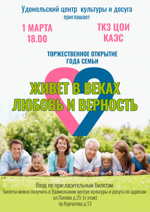 Торжественное открытие Года семьи в Удомле