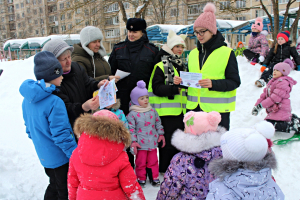 В Удомле провели акции &laquo;Внимание, пешеход&raquo; и &laquo;Безопасный тюбинг&raquo;