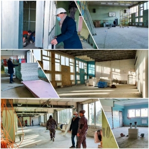 Глава Удомельского городского округа проконтролировал ход ремонтных работ в здании образовательного центра IT-куб.