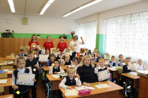 В  Удомле гимназистов посвятили в юные пешеходы