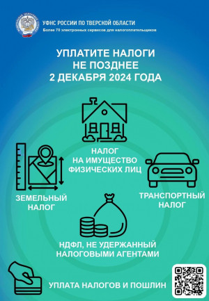 Не забудьте заплатить налоги!