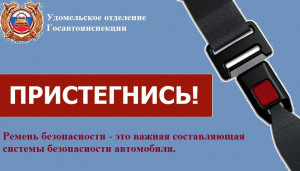 Госавтоинспекция обращает внимание водителей и пассажиров на обязательное использование ремней безопасности