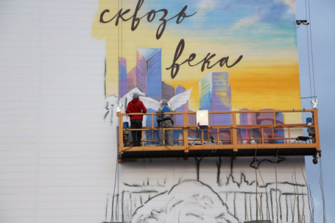 В Удомле работы по созданию арт-объекта &laquo;Наша победа&raquo; близятся к завершению