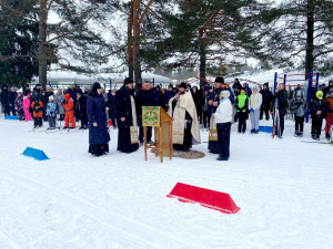 Более 400 человек приняло участие в епархиальных молодежных спортивных соревнованиях по лыжным гонкам &laquo;Сретенские старты&raquo; в Удомле