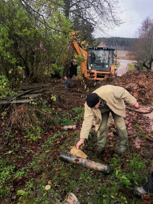 В деревне Доронино устранена аварийная ситуация на сетях холодного водоснабжения