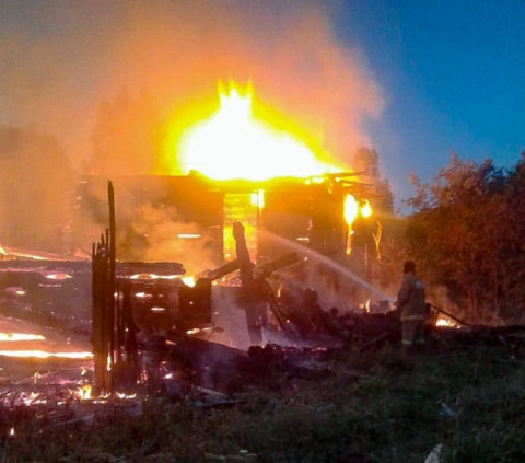 В пожаре погиб житель посёлка Брусово
