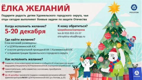 Новогодняя акция «Ёлка желаний» началась