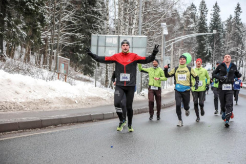 Работники Калининской АЭС приняли участие в зимнем легкоатлетическом марафоне &laquo;Дорога Жизни&raquo;