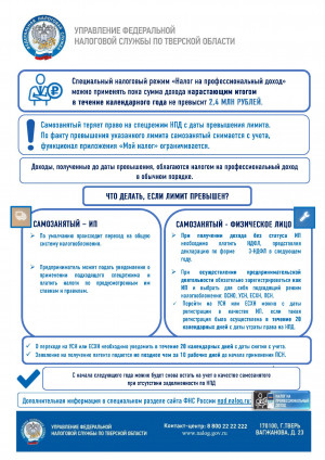 Специальный налоговый режим "Налог на профессиональный доход"