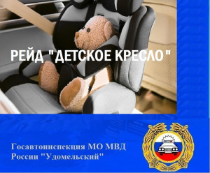 Сотрудники Удомельской Госавтоинспекции проведут профилактическое мероприятие &laquo;Детское кресло&raquo;