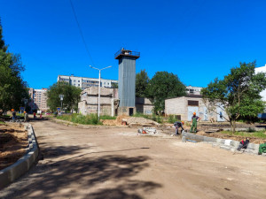 Началось благоустройство дворовой территории по ул. Мичурина дом 1