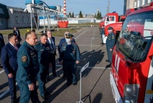 Калининскую АЭС с рабочим визитом посетил Министр МЧС России Евгений Зиничев