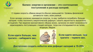 Неделя подсчета калорий